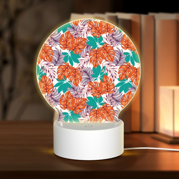 Naloa Hawaiian Style Acrylic LED Night Light Custom LED Lights Personalized Nightlight Customized Gifts for Family Couples Friends