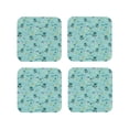 thumbnail image 1 of Naloa Hawaiian Style Coasters for Set of 4 - PU Leather Coasters, Coasters for Table Cup Tea Coffee Beer, Decorative for Kitchen Homedecor (Round), 1 of 6
