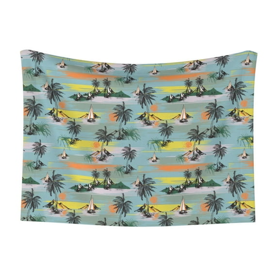 Naloa Hawaiian Style Dog Blanket, 3 Sizes Cat Blanket for Indoor Cats Large Medium Small Dog Gifts-Medium