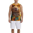 thumbnail image 1 of Naloa Hawaiian Style Guinea Pig Basketball Jersey Reversible Men's Mesh Athletic Sports Shirts Training Practice S-4XLSmall, 1 of 6