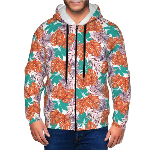Naloa Hawaiian Style Men’s Hoodies, Zip up Hoodie, Sweatshirts,Hoodies for Men Sizes S-3XL-Small