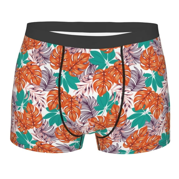 Naloa Hawaiian Style Print Mens Underwear - Boxers for Men, Classic Briefs for Men