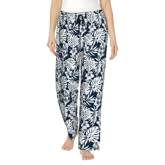 Naloa Hawaiian Style Print Women’s Ultra-Soft Comfy Pajama Lounge Pants with Pockets & Drawstring