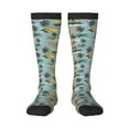 thumbnail image 1 of Naloa Hawaiian Style Thigh High Socks Extra Long Stretchy Sock Women Over Knee High Opaque Stocking Daily Wear, 1 of 6