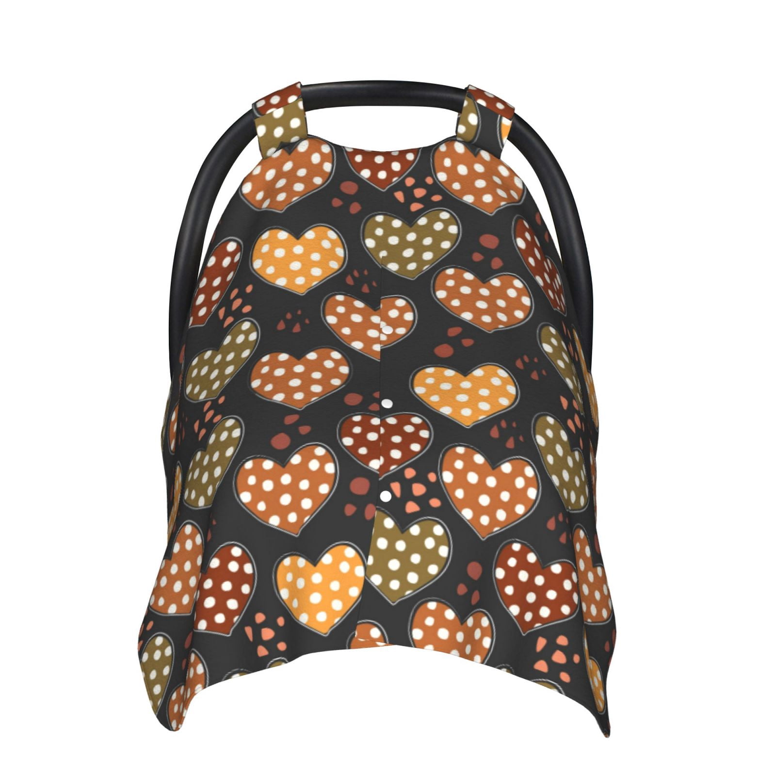 Naloa Heart Baby Car Seat Cover, Breathable Baby Carrier Cover, Multiuse Baby Carrier Cover & Nursing Breastfeeding Cover