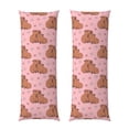 thumbnail image 1 of Naloa Heart Capybara Super Soft 20x60 Body Pillow Case,Long Side Hidden Zipper（PILLOWS ARE NOT INCLUDED）, 1 of 6