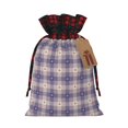 thumbnail image 1 of Naloa Heart Check Plaid Christmas Gift Bags Christmas Drawstring Gift Bags Christmas Trees Decorations Indoor Holiday Party Christmas Treat Bags-Black, 1 of 8