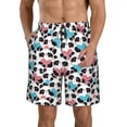 thumbnail image 1 of Naloa Heart Panda Men's Beach Shorts, Surfing shorts, Swim trunks, Quick Dry Swim Trunks for Surfing Beach Fun - 3X-Large, 1 of 9