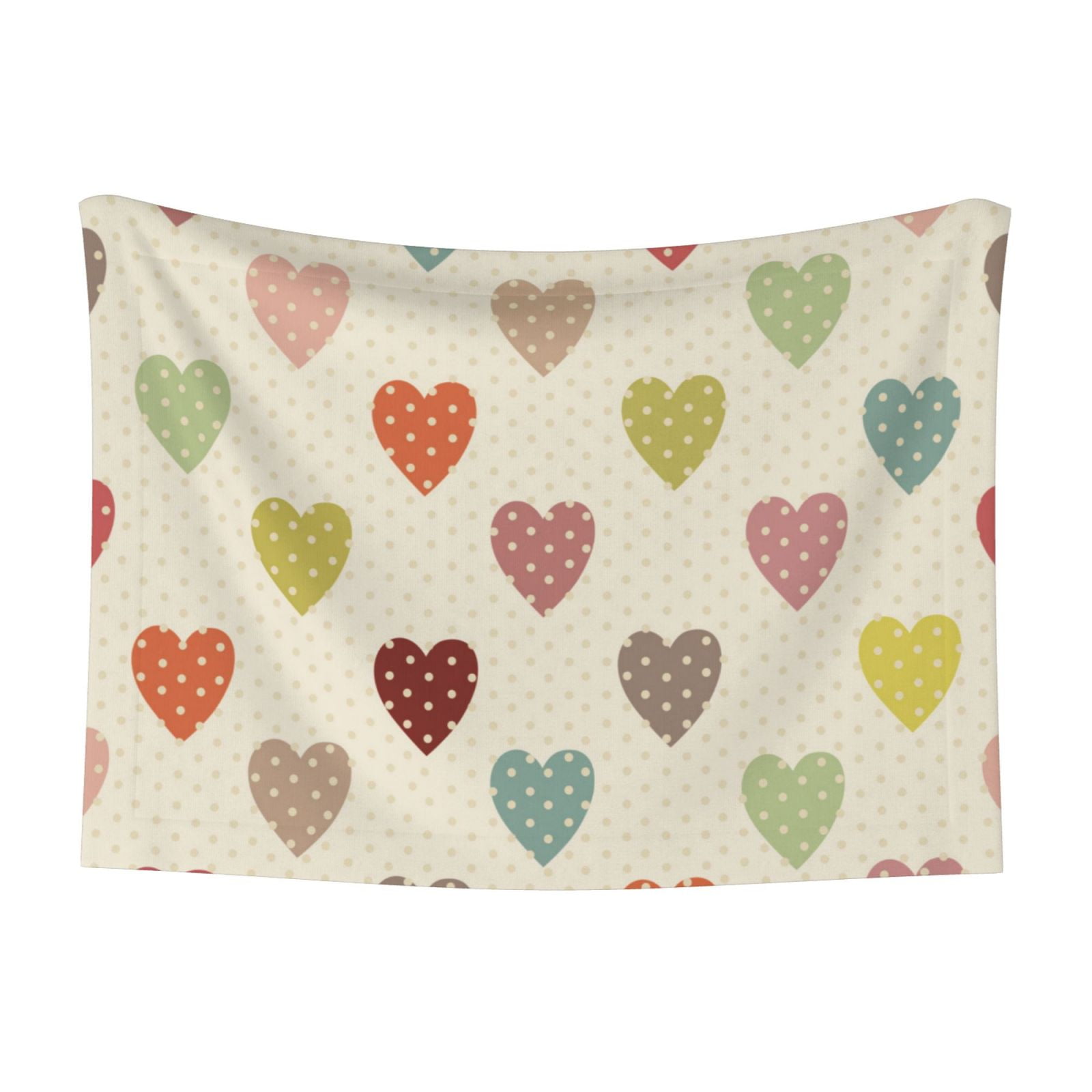 Naloa Heart Polka Dot Dog Blanket, 3 Sizes Cat Blanket for Indoor Cats Large Medium Small Dog Gifts-Large