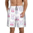thumbnail image 1 of Naloa Heart Rabbit Men's Beach Shorts, Surfing shorts, Swim trunks, Quick Dry Swim Trunks for Surfing Beach Fun - 3X-Large, 1 of 9