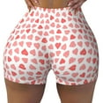 thumbnail image 1 of Naloa Hearts Biker Shorts for Women Seamless Scrunch Short Women’s Yoga Shorts for Gym Running Sport Shorts -, 1 of 9