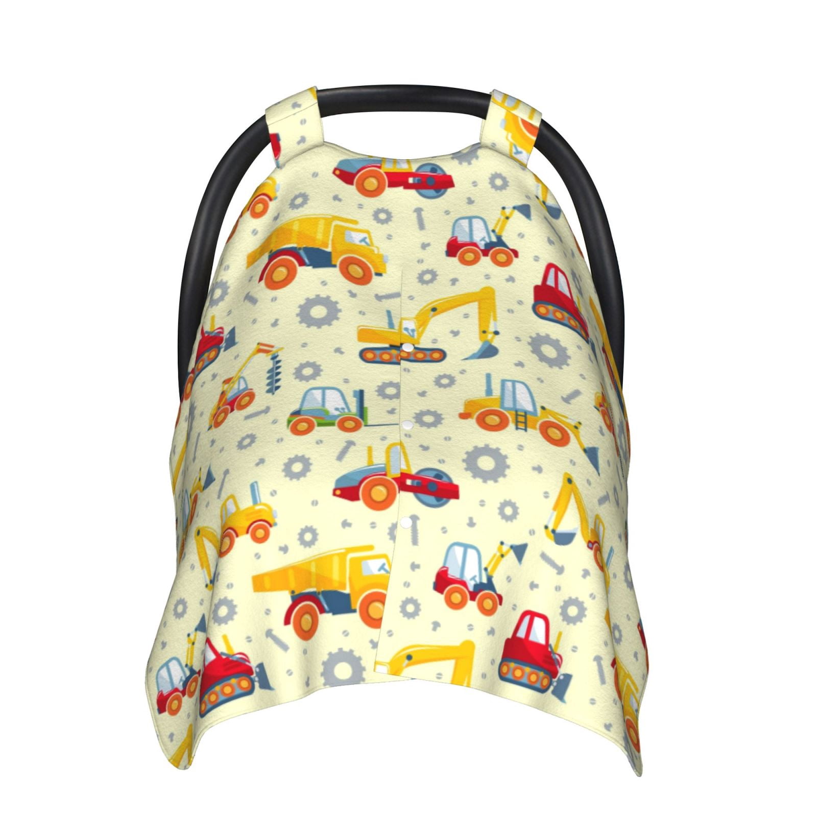 Naloa Heavy Equipment Baby Car Seat Cover, Breathable Baby Carrier Cover, Multiuse Baby Carrier Cover & Nursing Breastfeeding Cover