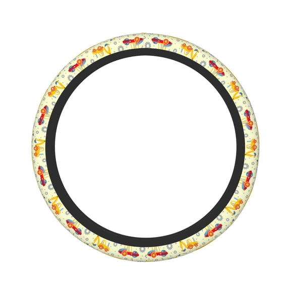 Naloa Heavy Equipment Elastic Steering Wheel Cover, Auto Steering Wheel Cover – 15 Inch , Comfortable Grip, Fit Suvs,Vans Cars,Trucks