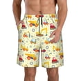 thumbnail image 1 of Naloa Heavy Equipment Men's Beach Shorts, Surfing shorts, Swim trunks, Quick Dry Swim Trunks for Surfing Beach Fun - XX-Large, 1 of 9