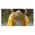 thumbnail image 1 of Naloa Heavy Metal Style Guinea Pig Gaming Mouse Pad Large Mouse Mat Long Extended Desk Pad Non-Slip Rubber Mice Pads Stitched Edges Thin Pad (16x29.5 Inch), 1 of 8