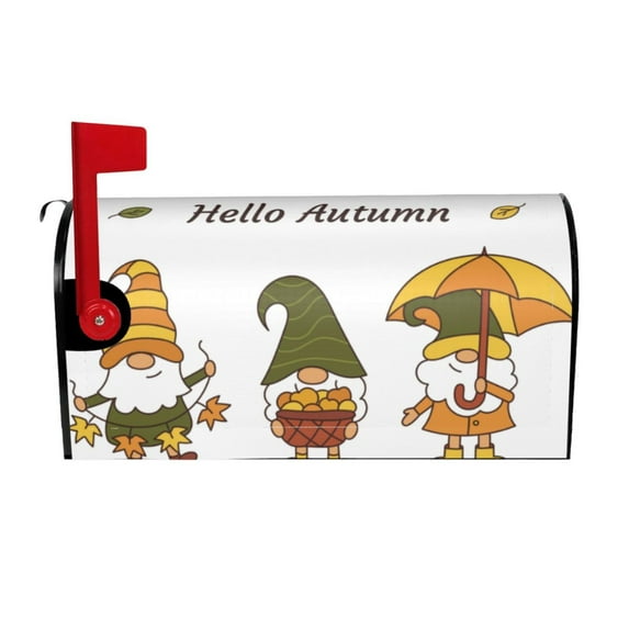 Naloa Hello Autumn Mailbox Covers Magnetic Post Box Cover Post Letter Box Cover Garden Decor-21x18 in
