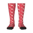 thumbnail image 1 of Naloa Hello Summer Flamingo Thigh High Socks Extra Long Stretchy Sock Women Over Knee High Opaque Stocking Daily Wear, 1 of 6