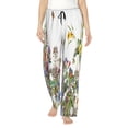 thumbnail image 1 of Naloa Herbs and Wildflowers Print Women’s Ultra-Soft Comfy Pajama Lounge Pants with Pockets & Drawstring, 1 of 8