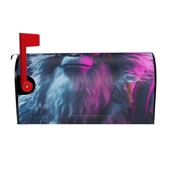 Naloa Hip-Hop Glasses Gorilla Mailbox Covers Magnetic Post Box Cover Post Letter Box Cover Garden Decor-21x18 in