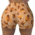 thumbnail image 1 of Naloa Hippie Ditsy Floral Biker Shorts for Women Seamless Scrunch Short Women’s Yoga Shorts for Gym Running Sport Shorts - Large, 1 of 9