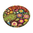 thumbnail image 1 of Naloa Hippie Peace Love Round Bar Stool Cushion Cover 12-14 inch, Fits Kitchen, Office, Restaurant Chairs - 12 inch, 1 of 7