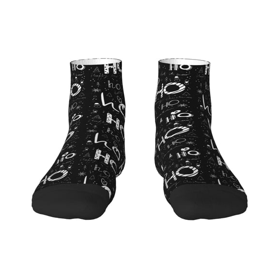 Naloa Ho-Ho-Ho 2 Ankle Socks for Women Non Slip Socks No Show Socks Classic Low Cut Casual Socks Casual Socks