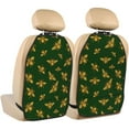 thumbnail image 1 of Naloa Hohey Bee 2Pcs Anti-Kick Back Seat Cover Kick Mat, Car Seat Protector with 3 Storage Pockets, 1 of 8