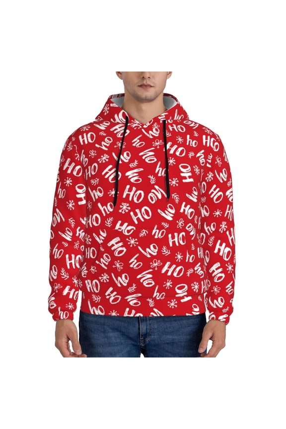 Hohoho Men's Casual Hooded Collar Drawstring Hoodies Pullover Sweatshirts Casual Long Sleeve Shirts-Large