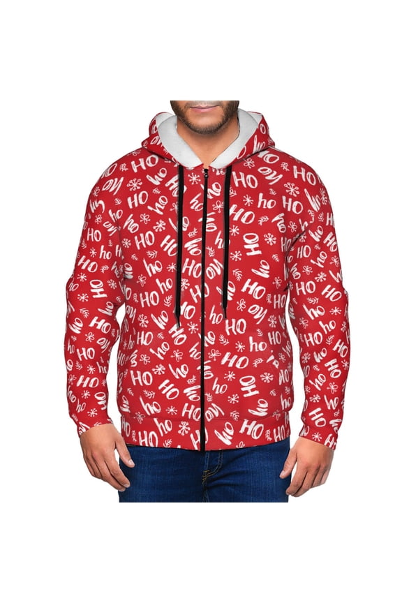 Hohoho Men’s Hoodies, Zip up Hoodie, Sweatshirts,Hoodies for Men Sizes S-3XL-Medium