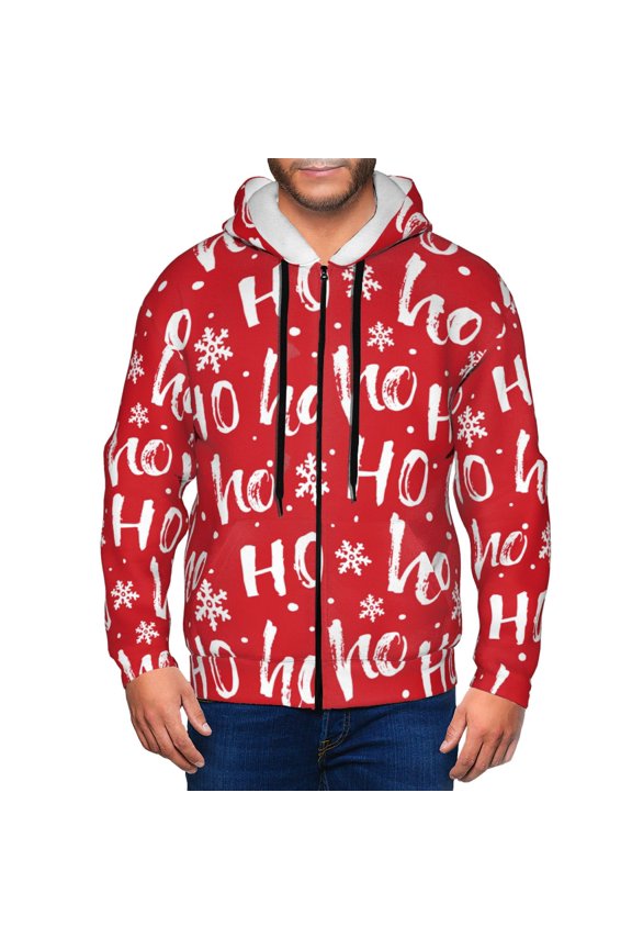 Hohoho Men’s Hoodies, Zip up Hoodie, Sweatshirts,Hoodies for Men Sizes S-3XL-X-Large