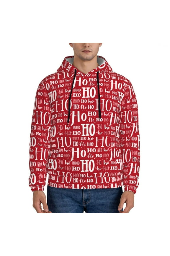 Hohoho5 Men's Casual Hooded Collar Drawstring Hoodies Pullover Sweatshirts Casual Long Sleeve Shirts-XX-Large