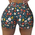 thumbnail image 1 of Naloa Holiday Christmas Cookies Biker Shorts for Women Seamless Scrunch Short Women’s Yoga Shorts for Gym Running Sport Shorts - Small, 1 of 9