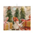 thumbnail image 1 of Naloa Holiday Christmas Stars Dish Drying Mat for Kitchen Counter, Heat Resistant Drainer Mats, Absorbent Draining Mat,Dish Rack Pad,16"x18", 1 of 8