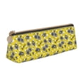 thumbnail image 1 of Naloa Honeybee Print Leather Pencil Case - Portable Big Capacity Pencil Pouch Organizer Bag Stationery Bag for Work & Office Pencil Pen Case, 1 of 5