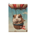 thumbnail image 1 of Naloa Hot Air Balloon Guinea Pig Golf Towel Golf Gift for Men and Women Golf Towel with Carabiner Clip to Quickly Remove Mud, Dirt and Sweat, 1 of 8