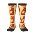 thumbnail image 1 of Naloa Hot Chili Thigh High Socks Extra Long Stretchy Sock Women Over Knee High Opaque Stocking Daily Wear, 1 of 6