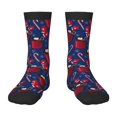 thumbnail image 1 of Naloa Hot Cocoa Snowflake Mittens Kids Socks Unisex Kids and Toddlers' Crew Socks, ,1 Pairs, 1 of 5
