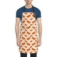thumbnail image 1 of Naloa Hot Dog 2 Apron Kitchen Aprons with Pockets for Women Men Chef, 1 of 8