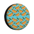 thumbnail image 1 of Naloa Hot Dog 5 PVC Leather Spare Tire Wheel Cover Spare Tire Cover, for Car Truck SUV Camper Trailer Universal Fit(14-17in)-16 inch, 1 of 6