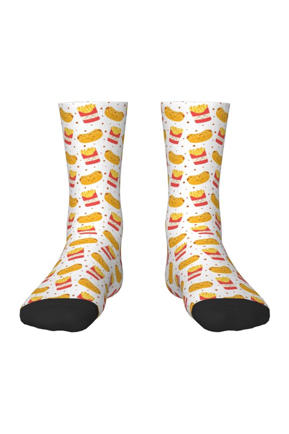 Hot Dog Kids Socks Unisex Kids and Toddlers' Crew Socks, ,1 Pairs