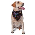 thumbnail image 1 of Naloa Humming Bird And Tropical Flowers Embroidery Dog Bandanas 1PC Washable Triangle Dog Scarfs Premium Durable Fabric, for Small Medium Large Dogs and Cats, 1 of 6