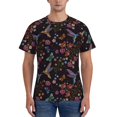 thumbnail image 1 of Naloa Humming Bird And Tropical Flowers Men's T-Shirt Sport T-shirt Men's Basic Tee Casual Men's Shirt, Round Neck, Short Sleeves - X-Large, 1 of 5