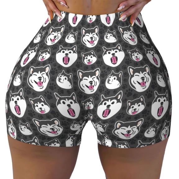 Naloa Husky Biker Shorts for Women Seamless Scrunch Short Women’s Yoga Shorts for Gym Running Sport Shorts - Small