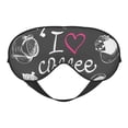 thumbnail image 1 of Naloa I Love Coffee Print Sleep Mask for Sleeper, Light Blocking Sleeping Eye Mask for Women Men, Eye Shade with Adjustable Strap for Travel, Nap,Meditation, 1 of 7