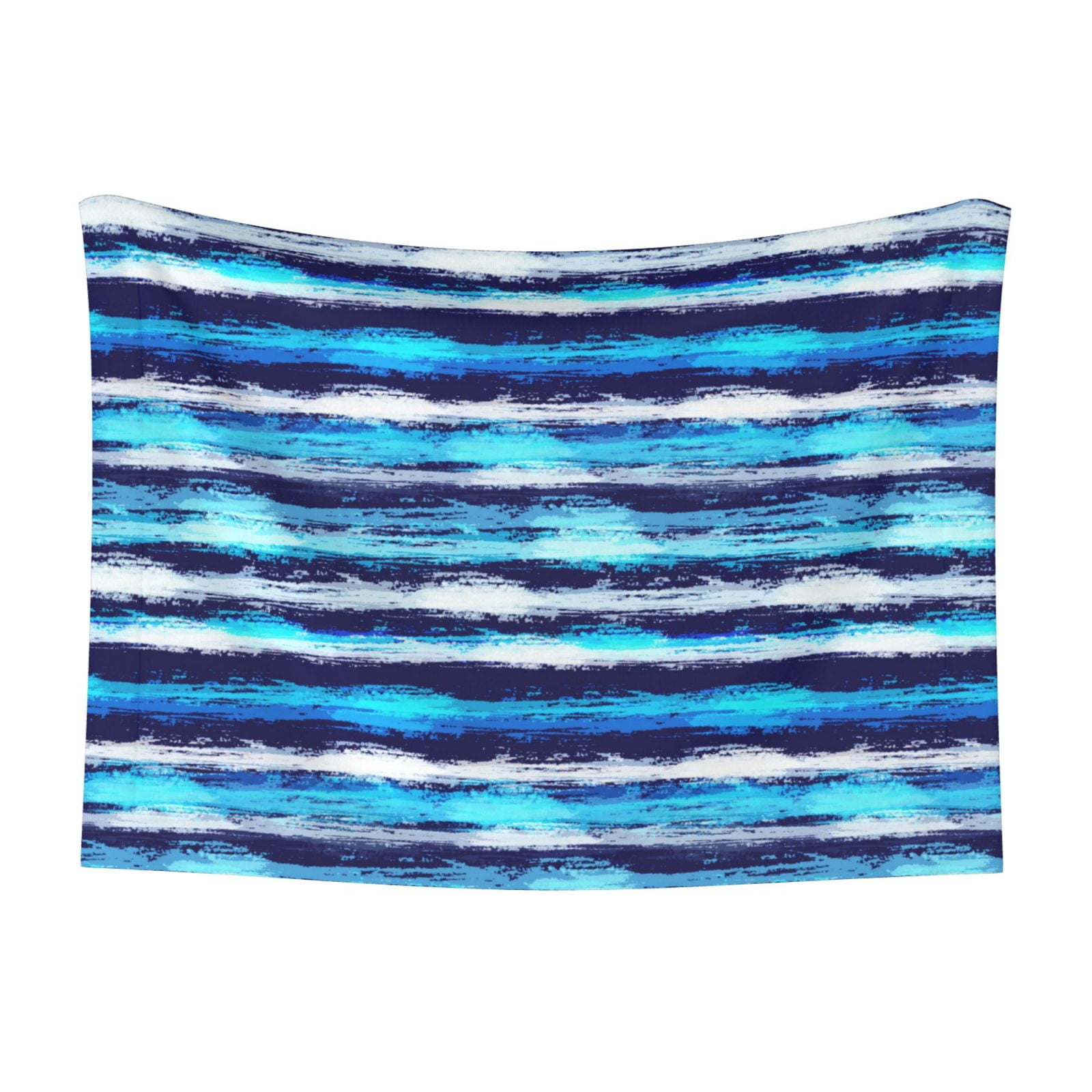 Naloa Ice Blue Stripes Dog Blanket, 3 Sizes Cat Blanket for Indoor Cats Large Medium Small Dog Gifts-Large