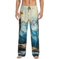 thumbnail image 1 of Naloa Iceberg Bald Eagle Pajama Pants Men, PJ Bottoms, Sleep & Lounge Pants-Small, 1 of 6