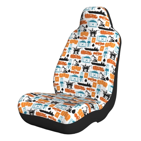 Naloa Industrial Transportations Car Seat Covers 2PCs Front Car Seat Covers Universal fit for Most Cars SUVs and Trucks - 1