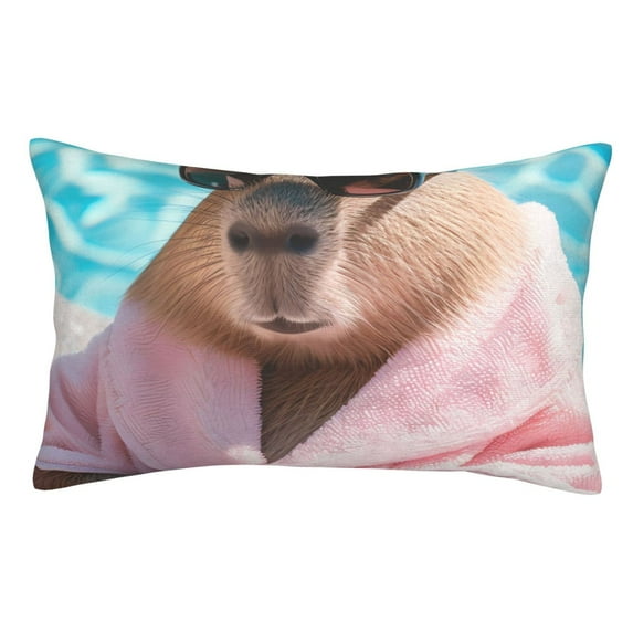 Naloa Island Vacation Guinea Pig Pillow Covers, Throw Pillow Case Cushion Covers,Cushion for Bedroom,Couch,Home-14"x20"