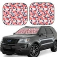 thumbnail image 1 of Naloa Japanese Cherry Blossoms 2 Piece Foldable Car Sun Shades, Car Windshield Sunshade, Front Window Sunshade for Car, Truck, SUV - Large, 1 of 7