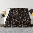 thumbnail image 1 of Naloa Jewelry And Keys Flannel Fleece Throw Blanket for Bed Couch, Thick Blanket - All Seasons Suitable for Women, Men and Kids-40"x30", 1 of 6